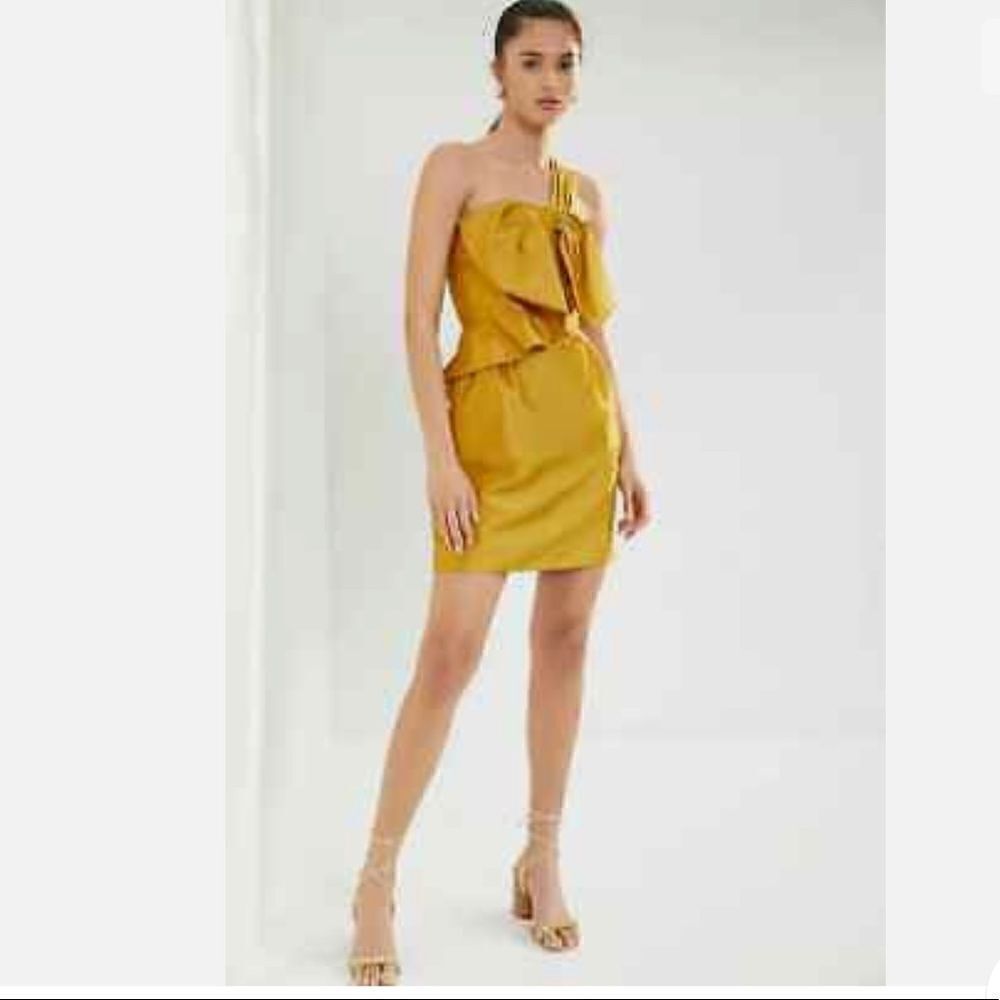 Anthropologie Bow-Tie Mini Dress 